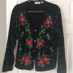 BEAUTIFUL (or tacky) Beaded Christmas Sweater